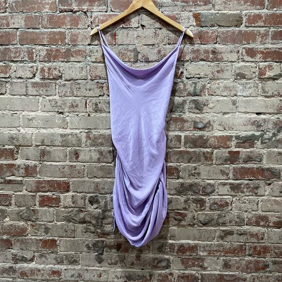 FREE PEOPLE Day To Night Convertible Midi Mini Slip Dress in Lilac Size Small - Picture 4 of 7